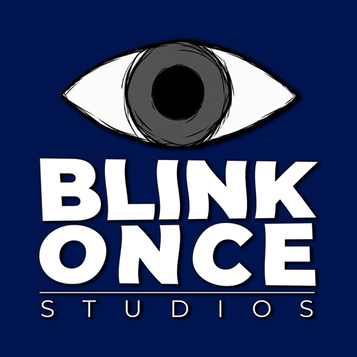 Stacked logo, navy background